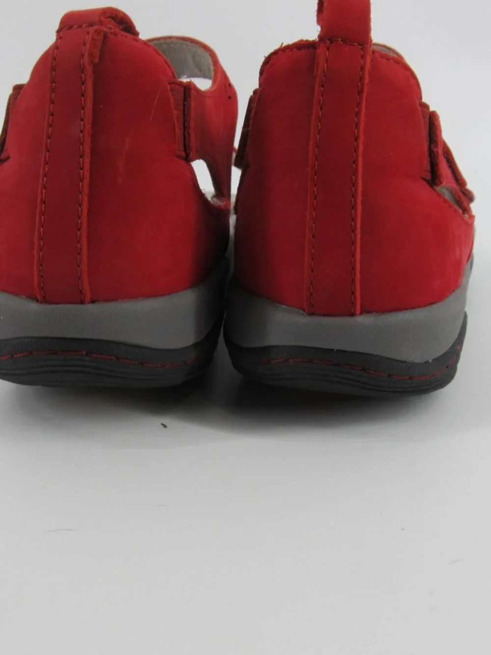 women's Jambu Sedona red Platform Wedge adjustable strap leather Sandals 7.5 M